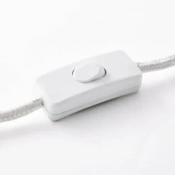 Lampes En Tissu-Luminaires Brilliant Lampe à poser Brilliant Nori Blanc, 1 lumière