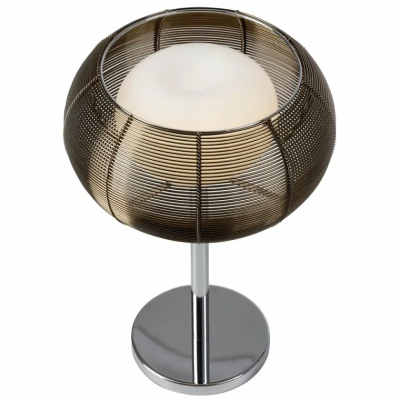 Luminaires Brilliant Lampe à poser Brilliant Relax Bronze, Chrome, 1 lumière