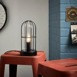 Luminaires Brilliant Lampe à poser Brilliant Storm Noir, 1 lumière