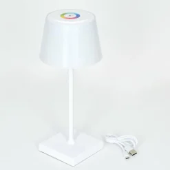 hofstein Lampe à poser Burzaco LED Blanc, 1 lumière, Changeur de couleurs