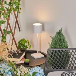 hofstein Lampe à poser Cajas LED Blanc, 1 lumière