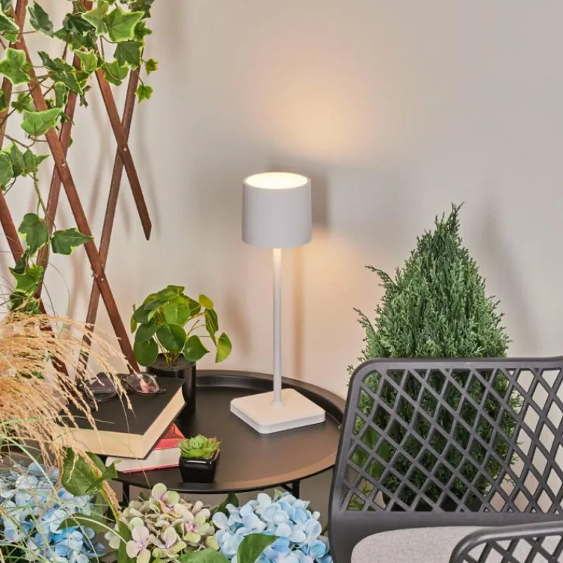 hofstein Lampe à poser Cajas LED Blanc, 1 lumière