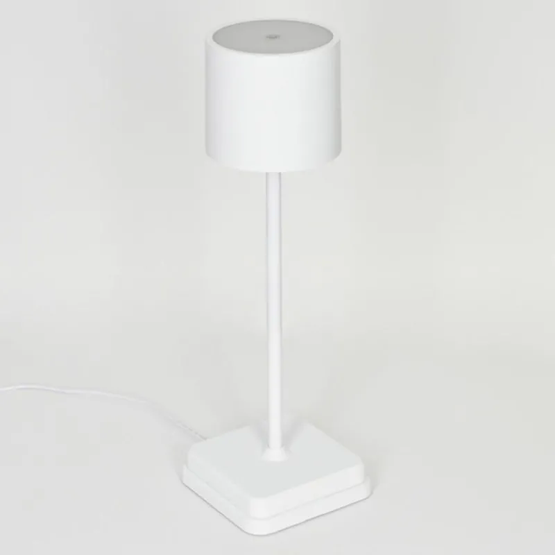 hofstein Lampe à poser Cajas LED Blanc, 1 lumière