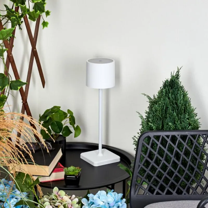 hofstein Lampe à poser Cajas LED Blanc, 1 lumière