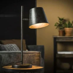 Lampes Industrielles-hofstein Lampe à poser Dwingeloo Anthracite, 1 lumière