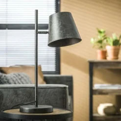Lampes Industrielles-hofstein Lampe à poser Dwingeloo Anthracite, 1 lumière