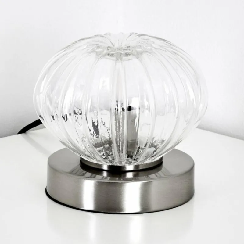 hofstein Lampe à poser Edane LED Nickel mat, 1 lumière