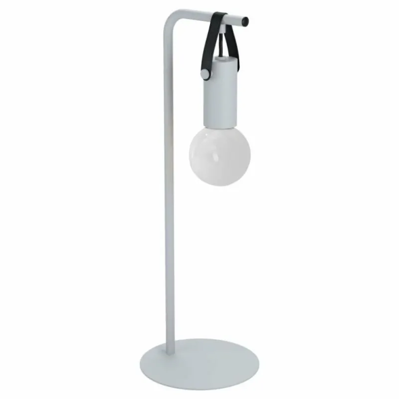 Lampes En Tissu-Luminaires Eglo Lampe à poser EGLO APRICALE Gris, Noir, 1 lumière