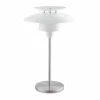 Luminaires Eglo Lampe à poser EGLO BRENDA Nickel mat, Blanc, 1 lumière* Lampes À Poser