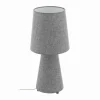 Lampes En Tissu-Luminaires Eglo Lampe à poser Eglo CARPARA Gris, 2 lumières