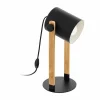 Lampes Vintages & Rétros-Luminaires Eglo Lampe à poser EGLO HORNWOOD Crème, Noir, 1 lumière