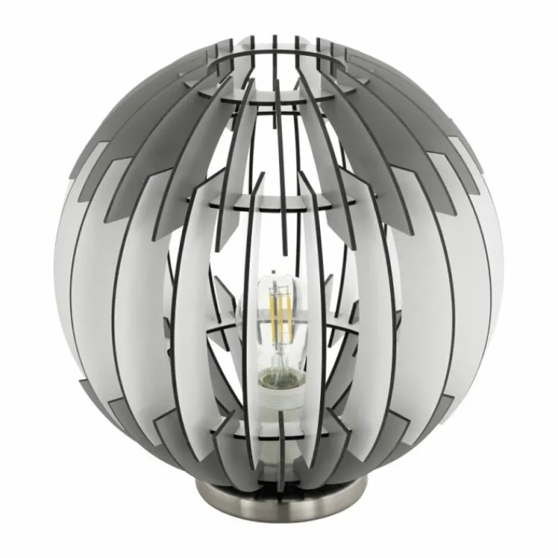 Luminaires Scandinaves-Luminaires Eglo Lampe à poser Eglo OLMERO Nickel mat, 1 lumière