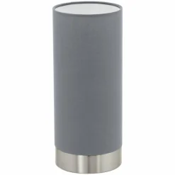 Lampes En Tissu-Luminaires Eglo Lampe à poser Eglo PASTERI Nickel mat, 1 lumière