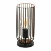 Lampes Vintages & Rétros-Luminaires Eglo Lampe à poser Eglo ROCCAMENA Cuivre, Noir, 1 lumière
