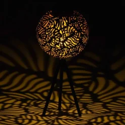 Lampes Dorées-Luminaires Eglo Lampe à poser Eglo Z_SOLAR LED Or, Noir, 1 lumière