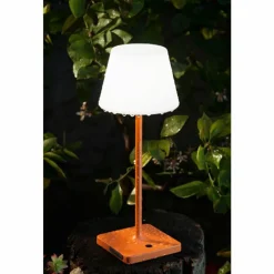 Luminaires Fabas Luce Lampe à poser Fabas Luce Adam LED Orange, 1 lumière