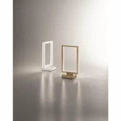 Luminaires Fabas Luce Lampe à poser Fabas Luce Bard LED Blanc, 1 lumière* Éclairage Led