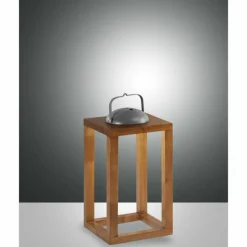 Lampes En Bois-Luminaires Fabas Luce Lampe à poser Fabas Luce Blend LED Bois foncé, 1 lumière