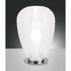 Luminaires Fabas Luce Lampe à poser Fabas Luce Cora Chrome, 1 lumière