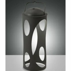 Luminaires Fabas Luce Lampe à poser Fabas Luce Caddy LED Anthracite, 1 lumière