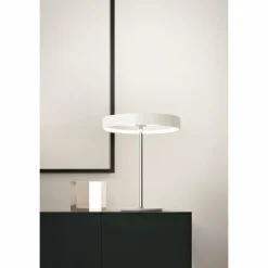 Luminaires Fabas Luce Lampe à poser Fabas Luce Double LED Chrome, Blanc, 1 lumière* Éclairage Led