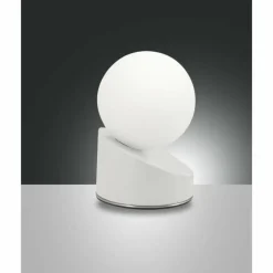Luminaires Fabas Luce Lampe à poser Fabas Luce Gravity LED Blanc, 1 lumière