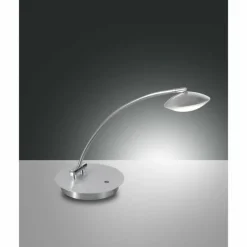 Luminaires Fabas Luce Lampe à poser Fabas Luce Hale LED Aluminium, Acier inoxydable, 1 lumière* Lampes À Poser