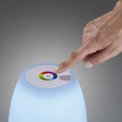 FHL easy Lampe à poser Barletta LED Blanc, 1 lumière, Changeur de couleurs