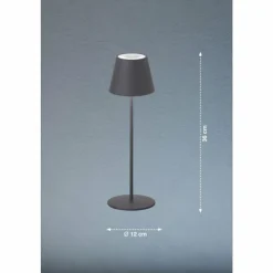 FHL easy Lampe à poser Cosenza LED Gris, 1 lumière, Changeur de couleurs