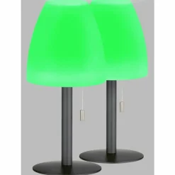 FHL easy Lampe à poser Fiumara LED Noir, 1 lumière, Télécommandes, Changeur de couleurs
