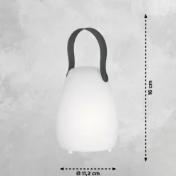 FHL easy Lampe à poser Ruby LED Blanc, 1 lumière, Télécommandes, Changeur de couleurs