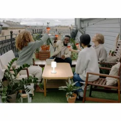 FHL easy Lampe à poser Termoli LED Blanc, 1 lumière, Télécommandes, Changeur de couleurs