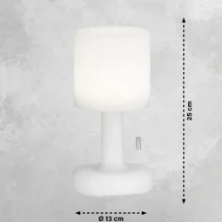 FHL easy Lampe à poser Termoli LED Blanc, 1 lumière, Télécommandes, Changeur de couleurs
