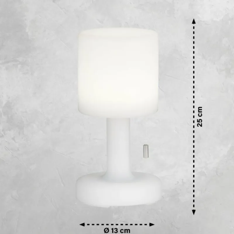 FHL easy Lampe à poser Termoli LED Blanc, 1 lumière, Télécommandes, Changeur de couleurs