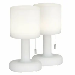FHL easy Lampe à poser Termoli LED Blanc, 1 lumière, Télécommandes, Changeur de couleurs