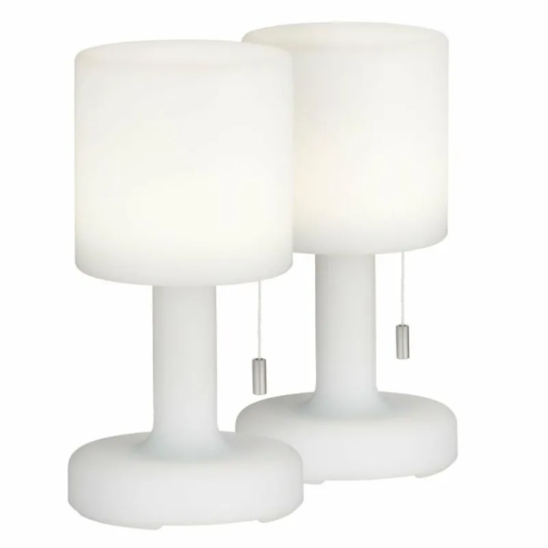 FHL easy Lampe à poser Termoli LED Blanc, 1 lumière, Télécommandes, Changeur de couleurs