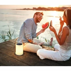 FHL easy Lampe à poser FHL-easy Bari LED Blanc, 1 lumière, Télécommandes, Changeur de couleurs