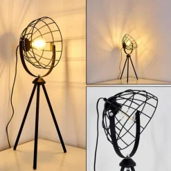 Lampes Vintages & Rétros-hofstein Lampe à poser Flambeau Noir, 1 lumière