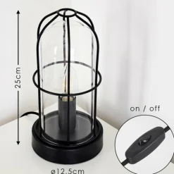 Lampes Industrielles-hofstein Lampe à poser Fortymile Noir, 1 lumière