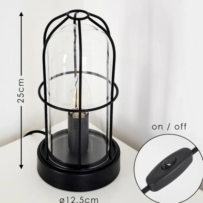 Lampes Industrielles-hofstein Lampe à poser Fortymile Noir, 1 lumière