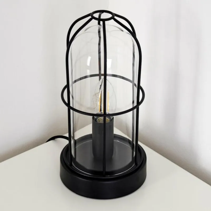 Lampes Industrielles-hofstein Lampe à poser Fortymile Noir, 1 lumière