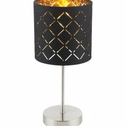 Lampe Turque-Luminaires Globo Lighting Lampe à poser Globo Clarke Nickel mat, 1 lumière