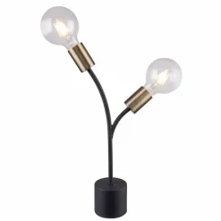 Luminaires Globo Lighting Lampe à poser Globo HEBUL Noir, 2 lumières* Lampes À Poser