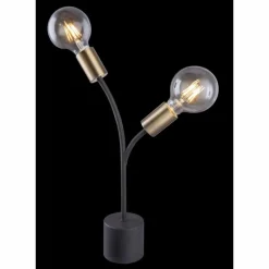 Luminaires Globo Lighting Lampe à poser Globo HEBUL Noir, 2 lumières* Lampes À Poser