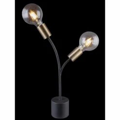 Luminaires Globo Lighting Lampe à poser Globo HEBUL Noir, 2 lumières* Lampes À Poser