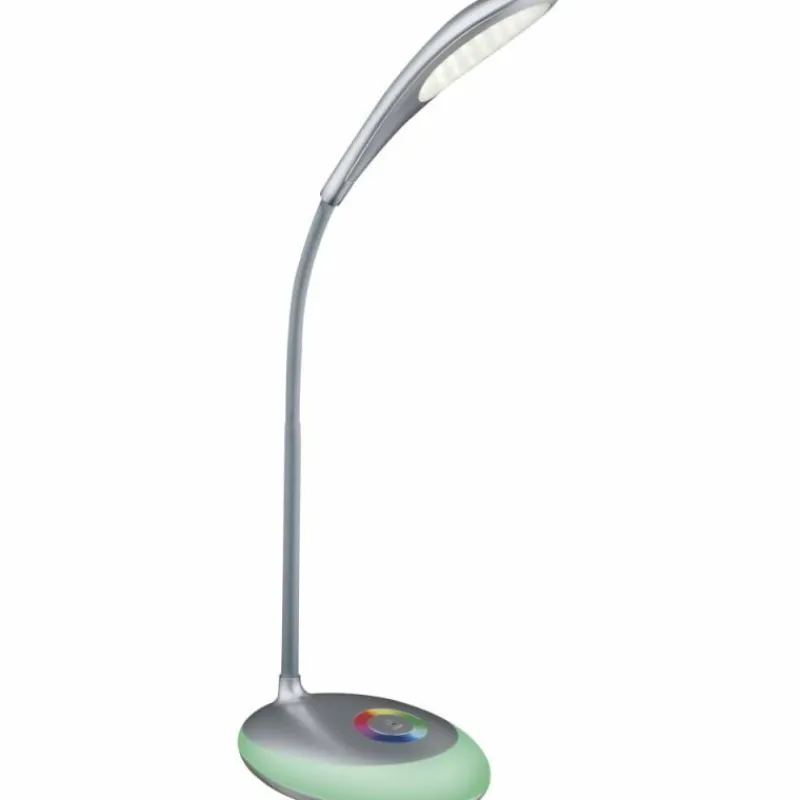 Luminaires Globo Lighting Lampe à poser Globo MINEA LED Argenté, 1 lumière, Changeur de couleurs* Éclairage Led