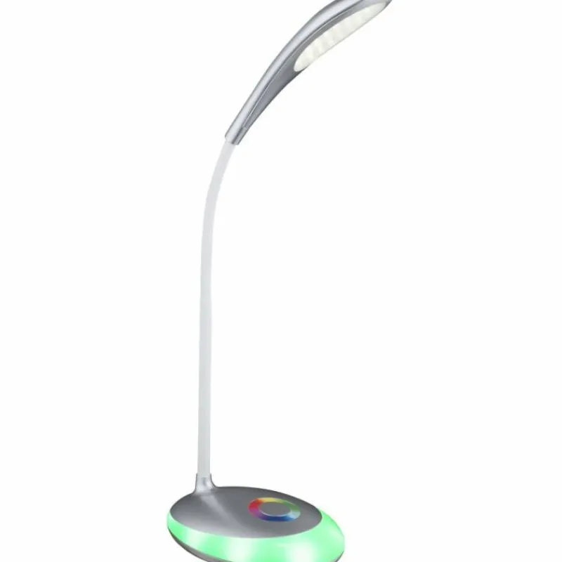 Luminaires Globo Lighting Lampe à poser Globo MINEA LED Argenté, 1 lumière, Changeur de couleurs* Éclairage Led