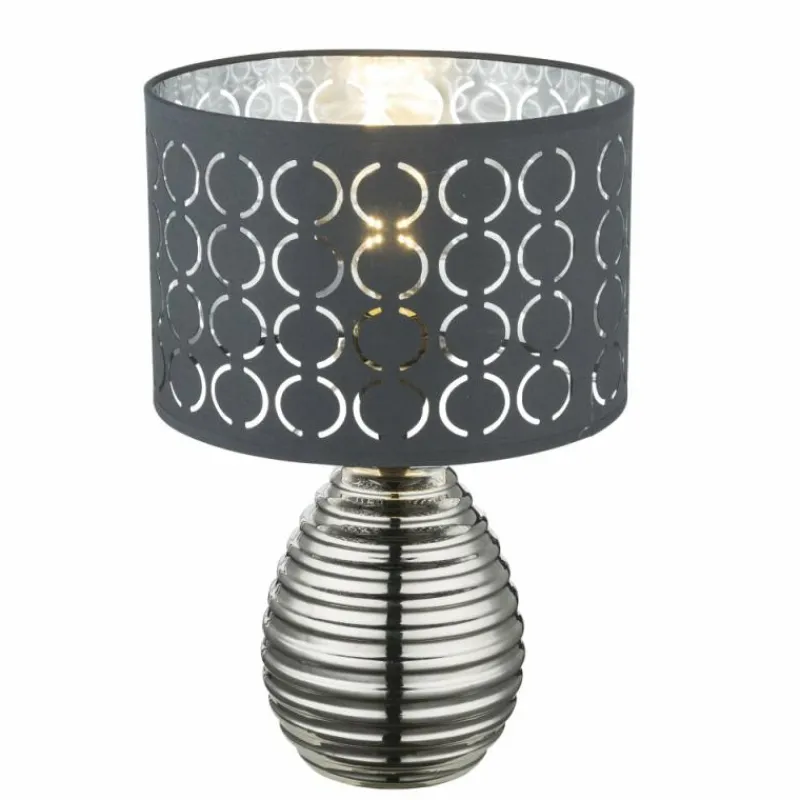 Luminaires Scandinaves-Luminaires Globo Lighting Lampe à poser Globo MIRAUEA Chrome, 1 lumière