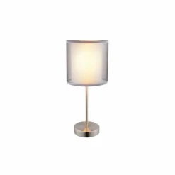 Luminaires Globo Lighting Lampe à poser Globo Nickel mat, 1 lumière* Lampes À Poser