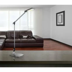 Luminaires Globo Lighting Lampe à poser Globo PATTAYA LED Gris, Noir, Argenté, 1 lumière* Lampes À Poser